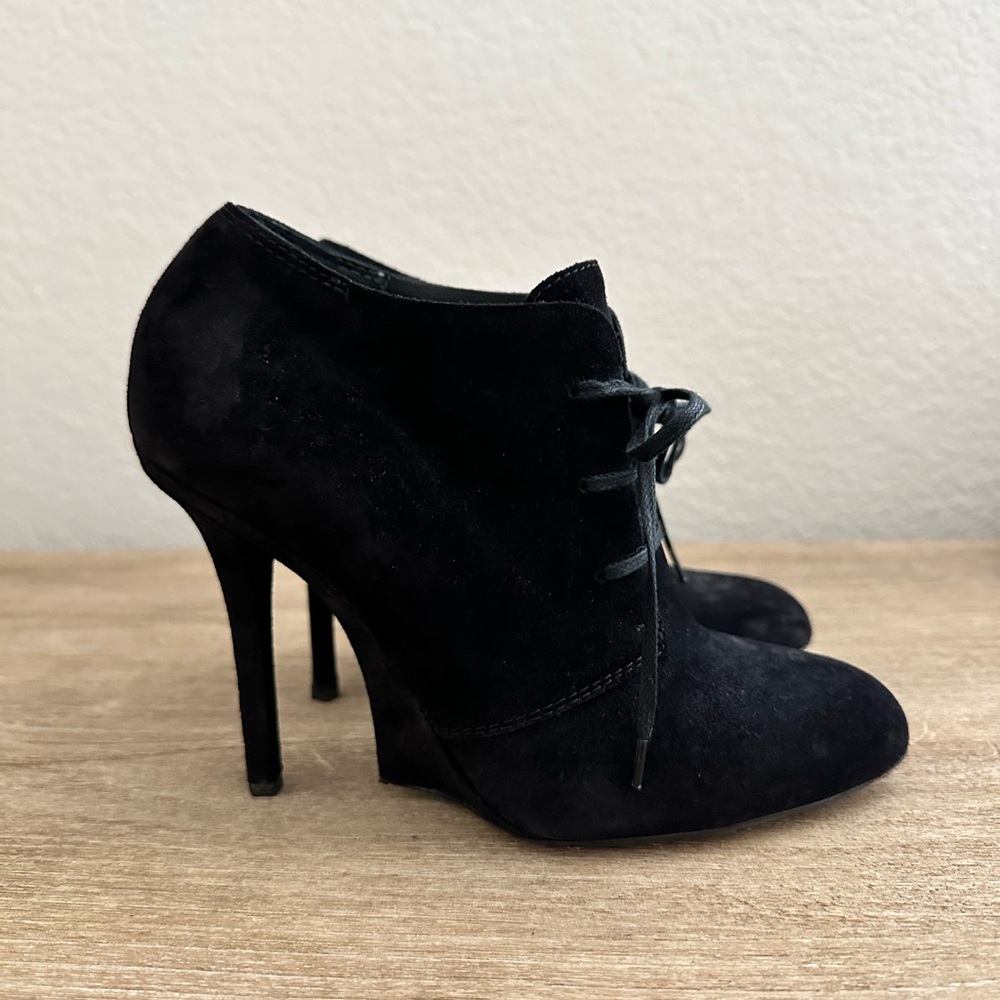 Yves Saint Laurent Black Suede Fatale 105 Ankle Boot Size, EU 38, Pre owned
